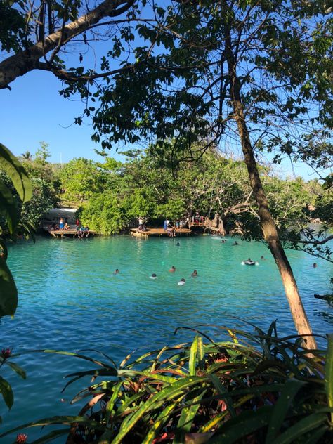 The extraordinary Blue Lagoon swimming hole on the main island of Efaté in Vanuatu. Best blue holes in Vanuatu. Blue Lagoon Vanuatu, Vanuatu Aesthetic, Mystery Island Vanuatu, Vanuatu Travel, Mystery Island, Van Lifestyle, Surfer Girls, Swimming Hole, Surf Bikinis