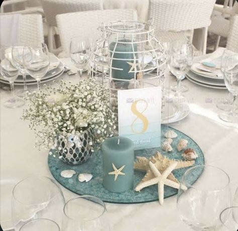 Candle Vases, Beach Centerpieces, Floating Candle Centerpieces, Beach Wedding Centerpieces, Beach Bridal Showers, Floating Candle, Beach Themed Party, Beach Wedding Decorations, Beach Theme Wedding