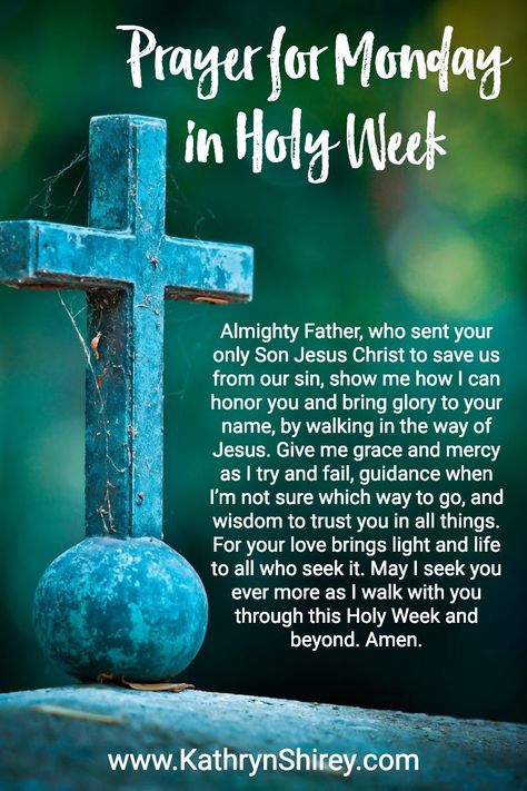 Holy Week Prayers to Prepare for Your Heart for Easter | Prayer & Possibilities Easter Art Projects, Holy Monday, Holy Week Activities, Journey With Jesus, Triumphal Entry, Monday Prayer, Easter Prayers, Gospel Reading, Book Of Common Prayer