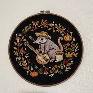 Black Aida Cross Stitch, Witchy Cross Stitch Patterns, Cool Cross Stitch, Black Cross Stitch, Owl Cross Stitch, Unique Cross Stitch, Rabbit Colors, Stitch Witchery, Beautiful Cross Stitch