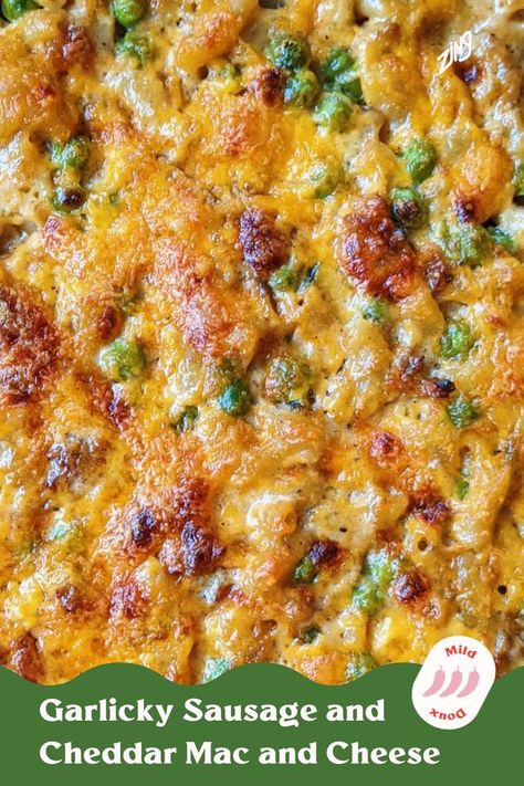 Fancy Mac And Cheese, Cowboy Food, Cheddar Sauce, Spicy Italian Sausage, Best Mac N Cheese Recipe, Cheddar Mac And Cheese, Best Mac And Cheese, Avoid Processed Foods, Spicy Sausage