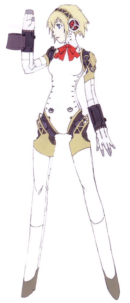 Aigis Concept - Characters & Art - Shin Megami Tensei: Persona 3 Aigis Persona 3 Official Art, Persona Character Design, Shigenori Soejima Art, Persona Concept Art, Izanami Persona 4, Persona Aigis, Persona 3 Art, Soejima Shigenori, Persona 3 Manga