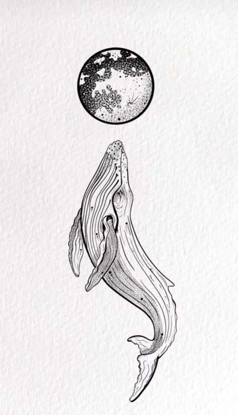 Moon Semi Colon, Colon Tattoo Ideas, Semi Colon Tattoo Ideas, Whale And Moon, Humpback Whale Tattoo, Whale Sketch, Semi Colon Tattoo, Colon Tattoo, Whale Drawing