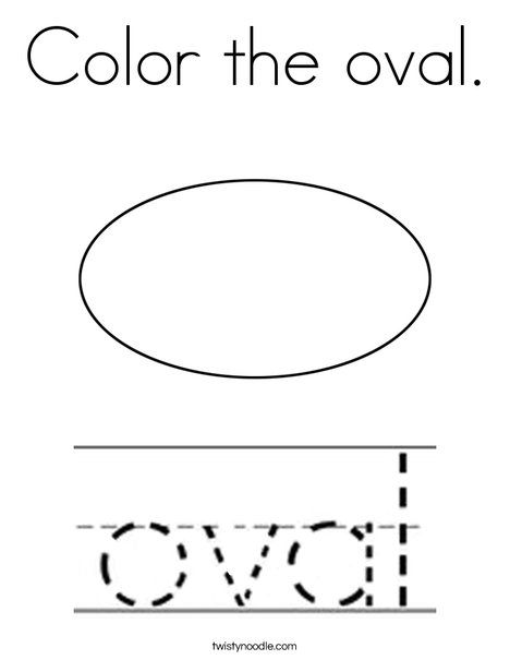 Color the oval Coloring Page - Twisty Noodle Oval Preschool Activities, Oval Crafts For Preschoolers, November Lesson Plans, Red Classroom, Preschool Activities At Home, Shape Coloring Pages, Shape Tracing Worksheets, Weather Theme, Elementary Learning