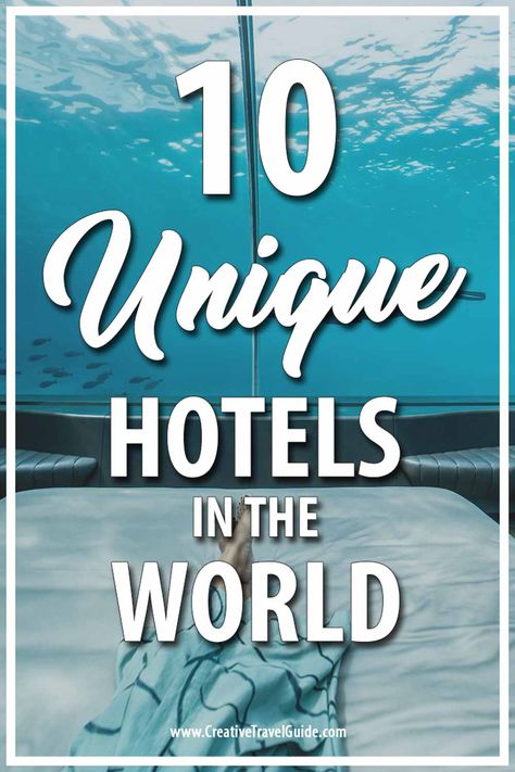 Unique hotels in the world Lux Travel, Luxury Resort Hotels, International Travel Tips, Unique Hotels, Travel Blogging, Travel Articles, Beach Getaways, Top Hotels, Romantic Travel