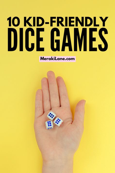 Greedy Dice Game, Dice Games Kids, Simple Dice Games, Printable Family Games, Family Dice Games, Easy Card Games For Kids, Dice Games For Kids Free Printables, Easy Card Games For Two, Simple Games For Adults