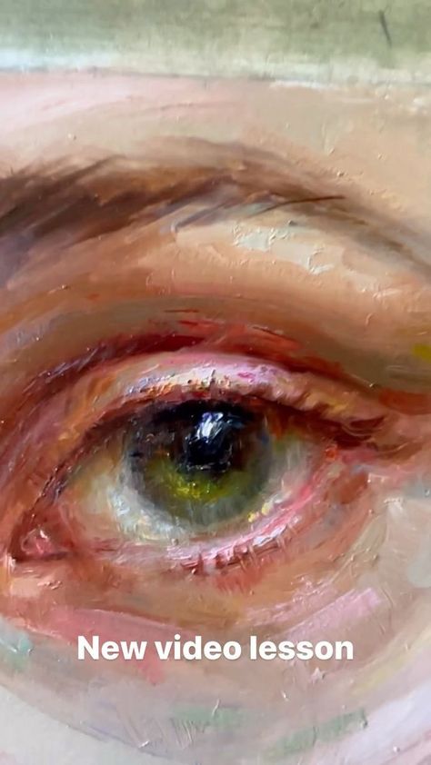 Regina Lyubovnaya on Reels | RW Романтическое пианино · Саксофон Painting Of An Eye, Contact Eyes, Thick Highlights, Shadow Shapes, Woman Flower, Icon Painting, Structural Drawing, Oil Painting Tutorial, Small Study