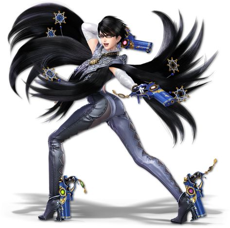 Bayonetta em Super Smash Bros. Ultimate Super Smash Bros Characters, Bayonetta Glasses, Nintendo Switch System, Nintendo Characters, Smash Brothers, Super Smash Brothers, Soul Eater, Nintendo 3ds, Video Game Characters