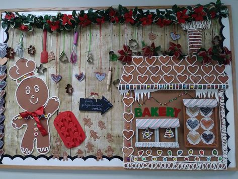 Gingerbread house: bakery Bakery Bulletin Board, Christmas Bulletin Board, Cookie Bakery, Christmas Bulletin, Gingerbread Christmas, Bulletin Board, Bulletin Boards, Gingerbread House, Gingerbread