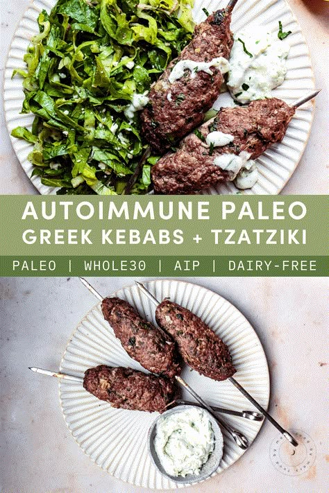 Aip Greek Recipes, Whole 30 Lamb Recipes, Paleo Greek Recipes, Mediterranean Anti Inflammation Diet, Aip Mediterranean Recipes, Aip Beef Recipes, Aip Friendly Recipes, Keto Paleo Recipes, Easy Aip Meals