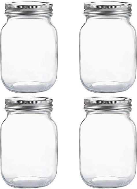 Diy Party Activities, Kerr Jars, Mason Jar Christmas Crafts, Peppermint Sugar Scrubs, Mason Jar Christmas Gifts, Canning Lids, Christmas Mason Jars, Glass Jars With Lids, Clear Glass Jars