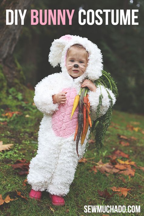 DIY Bunny Costume Bunny Costume Toddler, Diy Bunny Costume, Bunny Costume Kids, Free Halloween Costumes, Obličejové Masky, Halloween Costume Patterns, Easter Bunny Costume, Diy Bunny, Bunny Halloween Costume