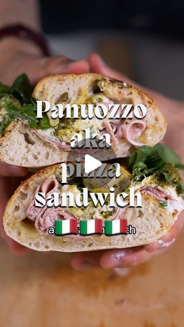 Lennard Yeong on Instagram: "Making panuozzo ��🇮🇹aka a pizza sandwich. Easily one of the best sandwich 'breads' I've had, I do love a focaccia sandwich too. You can really stuff it with whatever fillings you want but you can't really go wrong with mortadella and cheese 🧀   Dough recipe(60% hydration, 48h leavening)  325g '00' flour 195g water 10g salt 0.5g instant dry yeast   #panuozzo #pizza #italianfood #sandwich #sandwiches #cheese #mortadella" Focaccia Sandwich, Sandwich Ideas, Pizza Sandwich, Best Sandwich, A Pizza, Dough Recipe, Dry Yeast, Do Love, Yeast