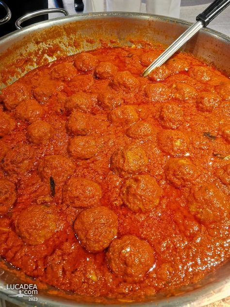 Lucadea.com - Le polpette al sugo di pomodoro, la ricetta Tagliatelle