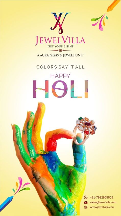 🙏 May The Splash Of Colors Fill Your Life With Hope, Happiness, And Harmony. Jewelvilla Wishes You All A Very Happy And Colorful Holi. #holi #festival #wishes #happyholi #onlineshopping #india #holifestival #festival #love #colours #festivalofcolors Holi Jewellery, Holi Festival Wishes, Ap Statistics, Festival Wishes, Holi Festival, Jewelry Ads, Happy Holi, Very Happy, Silver Jewellery