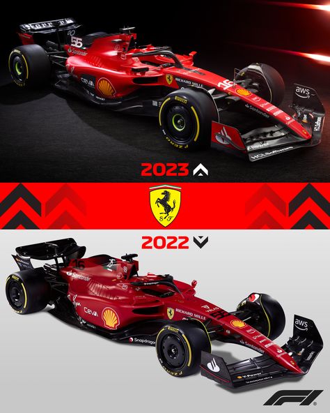 Formula 1 on Twitter: "The Prancing Horse have unveiled the #SF23 🤩 But, how does it compare to 2022's F1-75? 🔎👀 #F1 @ScuderiaFerrari https://t.co/gdGC4zbCEH" / Twitter