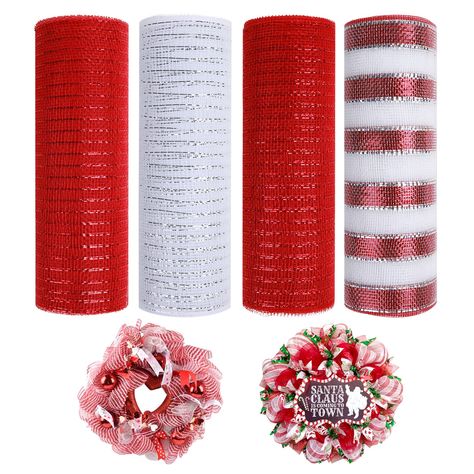 Crafts Holiday, Deco Mesh Ribbon, Wreath Making Supplies, Themed Christmas, Hydrangea Wreath, Wreath Diy, Wreath Supplies, Mesh Ribbon, Wreath Making