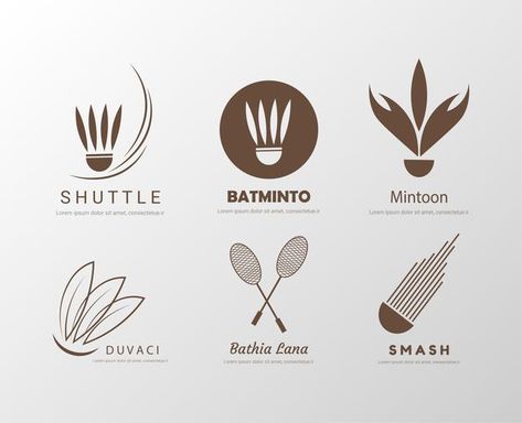 Racket Logo Design, Logo Design Sports Ideas, Badminton Tattoo Ideas, Badminton Logo Design Ideas, Badminton Graphic Design, Badminton Logo Design Sports, Logo Badminton Design, Logo Sport Design Ideas, Badminton Tattoo