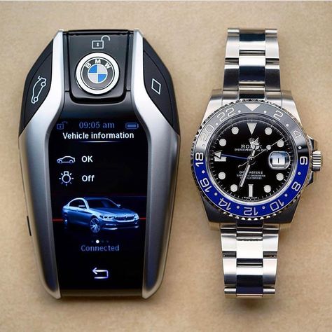 Daily Watch⌚️ on Instagram: “Perfect match? BMW x Rolex GMT-Master II Batman 🔵⚫️ Photo by @rolex.udedokei” Bmw Key, Rolex Batman, Victorinox Watches, Mens Designer Watches, Mercedes G Wagon, Rolex Gmt Master Ii, Watches Rolex, Rolex Watches For Men, Stylish Watches