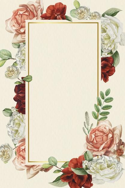 Summer Flower Bouquet, Monogram Backgrounds, Wallpaper Ramadhan, Botanical Frame, Decorative Frames, Aesthetic Roses, Hand Drawn Floral, Rose Background, Invitation Background