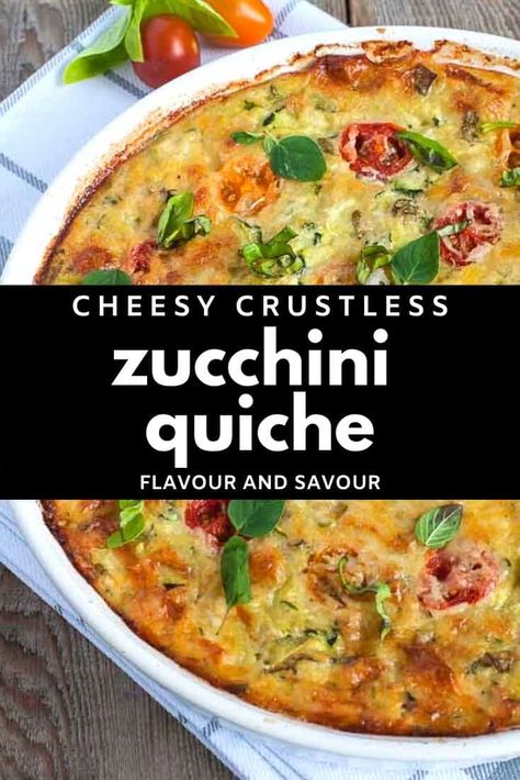 Crustless Zucchini Quiche Recipes, Keto Zucchini Quiche, Zucchini Quiche Crustless, Crustless Zucchini Quiche, Quiche Brunch, Zucchini Quiche, Keto Zucchini, Quiche Dish, Breakfast Prep