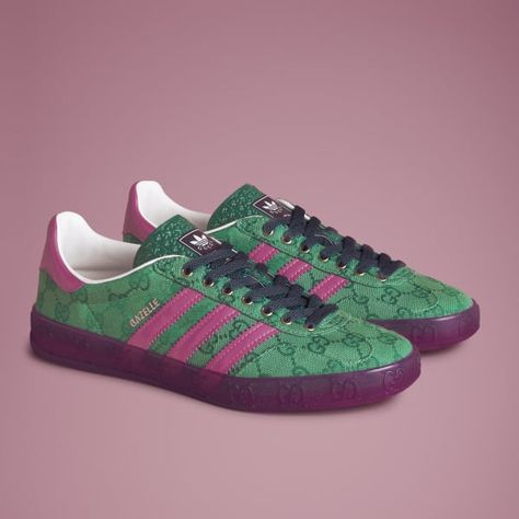 Adidas Gucci Gazelle, Adidas X Gucci, Gucci X Adidas, Gazelle Adidas, Adidas Gucci, Gucci Adidas, Green Adidas, Adidas X, Adidas Gazelle Sneaker