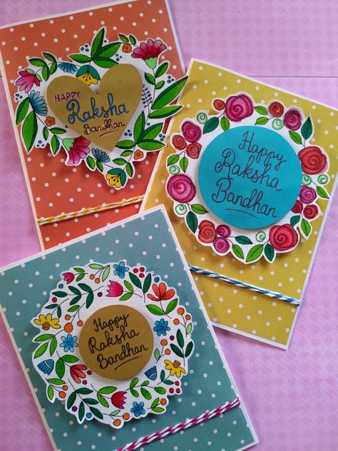 Raksha Bandhan Cards, Raksha Bandhan Greetings, Rakhi Greetings, Rakhi Cards, Handmade Rakhi Designs, Fancy Envelopes, Rakhi Making, Small Birthday Gifts, Rakhi Design