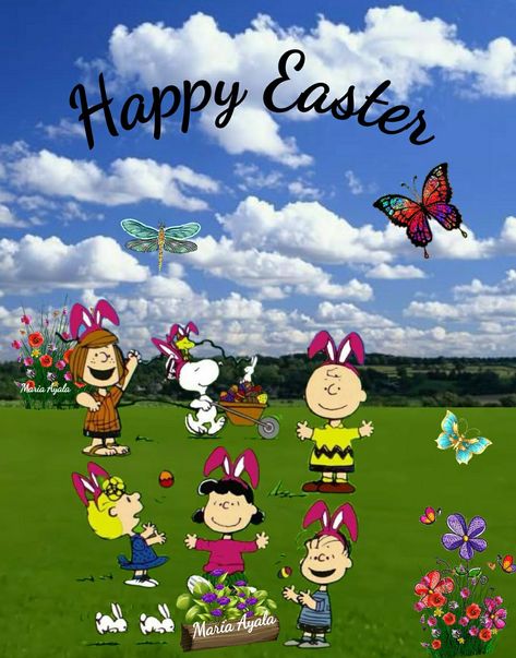 Peanuts Easter Wallpaper, Snoopy Good Friday Easter, Charlie Brown Easter, Easter Beagle Charlie Brown, Brown Characters, The Beagles Snoopy, Holiday Memes, Easter Beagle, Charlie Brown Characters