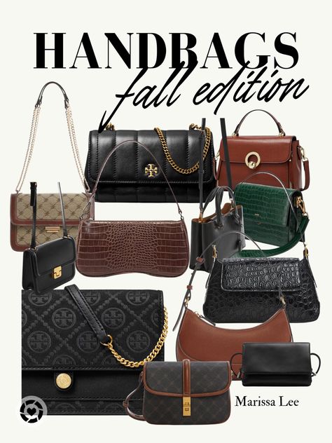 Trendy bags, purses, and handbags for fall 2023 outfits and fashion. Black, brown, and green. Shoulder bags, crossbody purses, etc. Trendy Shoulder Bags 2023, Fall Handbags 2023, Amazon Purses, Affordable Designer Handbags, Shoulder Purses, Purse Trends, T Monogram, Hand Bags For Women, Trendy Purses