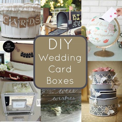 DIY Wedding Card Boxes You Can Make Yourself – DIY Weddings Creative Wedding Card, Modern Wedding Diy, Diy Wedding Card, Wedding Card Boxes, Wedding Envelope Box, Diy Card Box, Wedding Gift Card Box, Wooden Card Box, Wedding Card Box