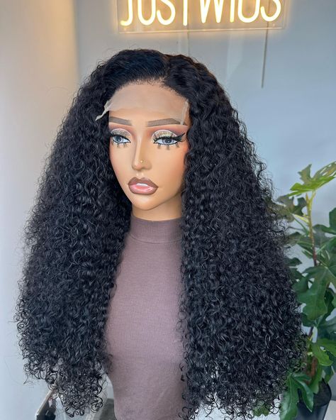 Big black curly>> 24 inches hair paired with 5x5 closure Wig price: £230 Available for next day delivery! 🇬🇧 Link to shop in bio! Www.Justwigs.online 5x5 Closure Wig, Black Curly, Closure Wig, Lace Front Wigs, Next Day, Lace Front, Wigs, Lace, Hair