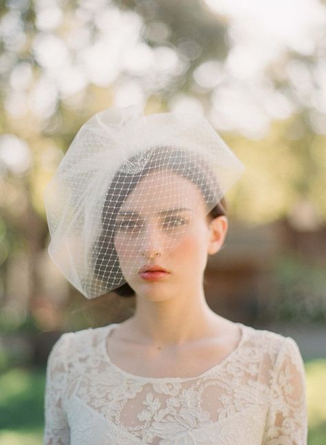 Best Sellers - Bridal headpieces, hair vines, veils, garters and sashes | Twigs & Honey ®, LLC Birdcage Veils, Bridal Birdcage Veils, Gorgeous Wedding Makeup, Wedding Birdcage, Veil Styles, Face Veil, Blusher Veil, Bronze Art, Bridal Headwear