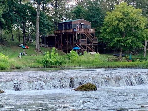 Hardy Arkansas, Cabin Decks, Cheap Land For Sale, Cheap Cabins, Cheap Land, Stone Cabin, Fishing Cabin, Float Trip, Canoe Trip