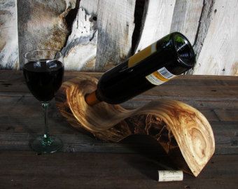 Rustic Log Wine Holder Aspen Wood Home Décor Accent Centerpiece Wood Wine Holder, Aspen Wood, Wood Wine Racks, Deco Originale, Diy Wine Rack, Driftwood Crafts, Wood Home, Wine Holder, Wine Bottle Holders