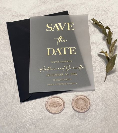 Formal Wedding Save The Date, Save The Date Ideas Vellum, Save The Date Ideas For Weddings Elegant, Save The Date Cricut, Elegant Save The Date Ideas, Vellum Save The Date, Wedding Vellum, Brides Hairstyles, Cheap Save The Dates