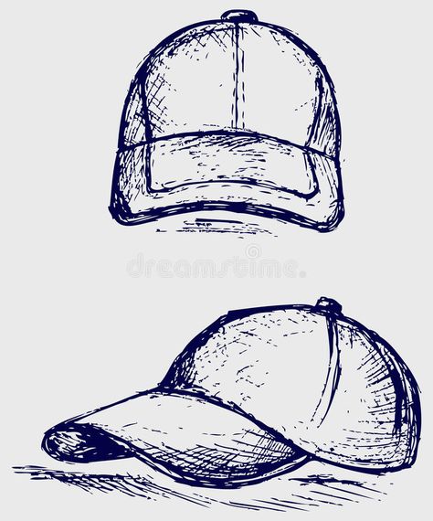 Baseball Cap. Doodle style. Vector #Sponsored , #AD, #Ad, #Cap, #style, #Doodle, #Baseball Tyler Brown, Cap Drawing, Doodle Style, Canvas Painting Diy, Cap Style, Happy Paintings, Line Tattoos, Letter B, Ball Cap