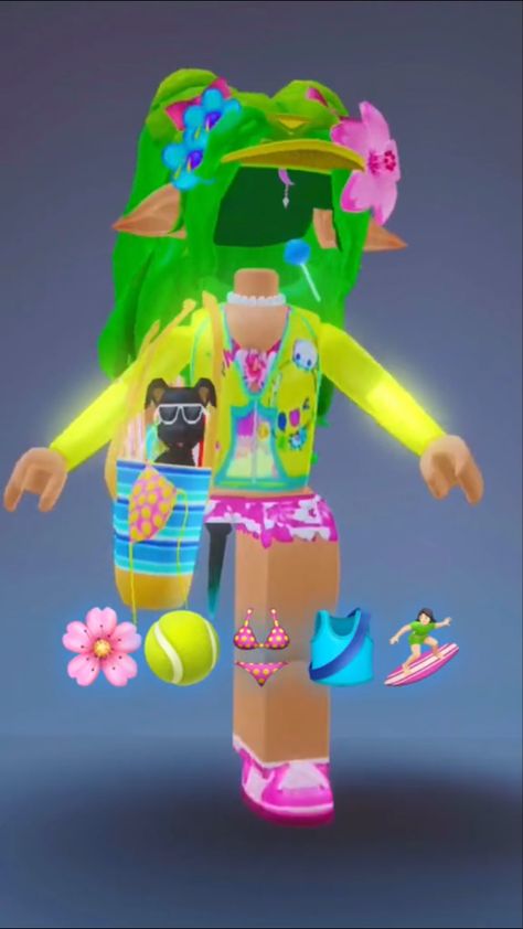 Rainbow Roblox Avatar, Roblox Inspo Outfits, Gacha Oc Girl, Aesthetic Roblox Avatar, Sza Core, Kidcore Style, Pants Roblox, Roblox Pants, Shirts Roblox