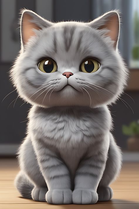 Chubby munchkin grey cat cute cartoon Cat Cartoon Images, Cat Template, Grey And White Cat, Cute Cat Illustration, Grey Cat, Cute Cat Wallpaper, Cat Cute, Cat Wallpaper, Cute Kittens