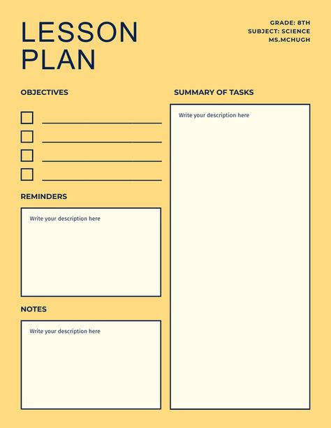 Montessori Lesson Plans Template, Montessori Lesson Plan, Montessori Lesson Plans, Kindergarten Lesson Plans Template, Teacher Lesson Plans Template, Lesson Plan Template Free, High School Lesson Plans, Middle School Lesson Plans, Teaching Organization