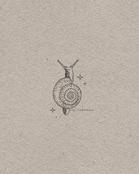 Snails Drawing Cute, Moon Snail Tattoo, Moon Snail Shell Tattoo, Snail Tattoo Fine Line, Mini Snail Tattoo, Slug Tattoo Cute, Snail Tattoo Cute, Snail Shell Tattoo, Snail Shell Drawing