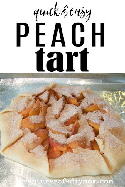 Make this quick and easy peach tart. It tastes so good with fresh peaches. Easy Peach Tart Recipe, Peach Tart Recipe, Peach Tart Recipes, Peach Tart, Diy Mom, Peach Recipes, Peach Desserts, Fresh Peaches, Canned Peaches