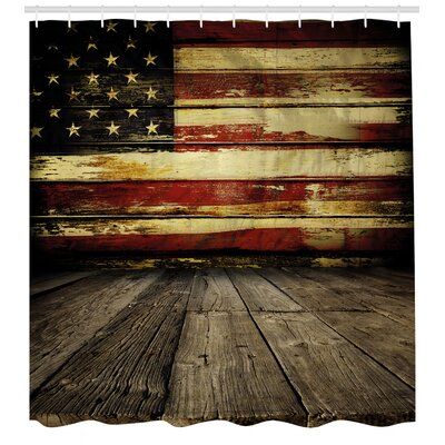 Patriotic Photography, Rustic American Flag, Fabric Photography, Paper Banners, Shower Curtain Set, Shower Curtain Decor, Wooden Background, Shower Curtain Sets, Photography Backdrops