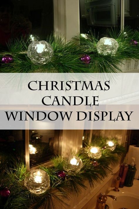 Holiday Candleglow In The Windows Church Window Christmas Decorations, Window Candles Ideas, Christmas Window Sill Ideas, Christmas Windowsill Decor, Somewhere In My Memory, Christmas Window Candles, Window Candle, Movie Home, Christmas Light Installation