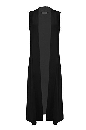 UK Women Cardigans -  Janisramone Womens New Stylish Sleeveless Open Collared Boyfriend Long Length Ladies Maxi Cardigan. It is an Amazon affiliate link. Ladies Cardigan, Big Sweaters, Boyfriend Cardigan, Maxi Cardigan, Cardigan Long, Cardigan Black, Perfect Woman, Cute Woman, Long Cardigan