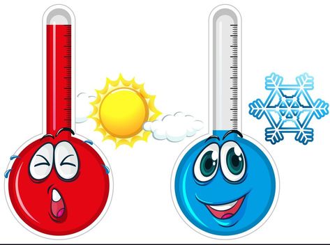 Thermometer Activities, Cold Illustration, Cold Cartoon, Kids Classroom Decor, Science Clipart, Weather Vocabulary, Class Theme, Birthday Gifts For Boyfriend Diy, Boyfriend Diy