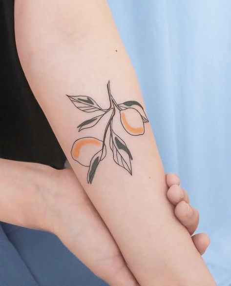 Orange Tattoo, Darkside Tattoo, Pair Tattoos, Tree Branch Tattoo, Mum Tattoo, Branch Tattoo, Elbow Tattoos, Plant Tattoo, Most Popular Tattoos