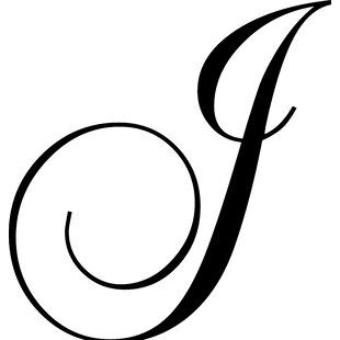 Enchantingly Elegant | Wayfair.ca Letter J Calligraphy, Fancy Letter S, J Calligraphy, Letter J Tattoo, J Letter, J Tattoo, Vinyl Home Decor, Monogram Wall Art, Fancy Letters