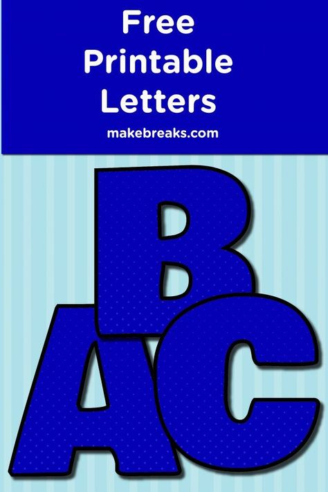 Free Printable Bold Blue Dot Alphabet - Free letters to print Blue Letters Printable, Bold Lettering Fonts Alphabet, Alphabet Letters To Print Free Printable, Free Letter Stencils, Large Printable Letters, Free Printable Letter Templates, Abc Templates, Dot Alphabet, Alphabet Letters To Print