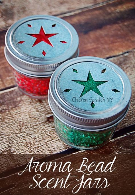 Whip up a set of Aroma Beads Scent Jars in seasonal fragrances perfect for holiday gift giving #DIYChristmasgift #easyDIYgift Unique Homemade Gifts, Air Freshener Diy, Car Air Freshener Diy, Cheap Candles, Homemade Air Freshener, Diy Air Freshener, Car Freshies, Aromatherapy Jewelry, Aromatherapy Gifts