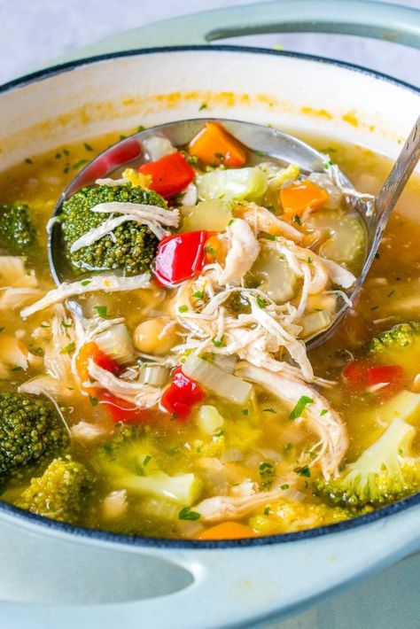 Detox Chicken Soup, Soup Chicken, Food Soup, Lower Inflammation, Detox Soup, Clean Food Crush, Food Crush, Water Weight, Clean Food